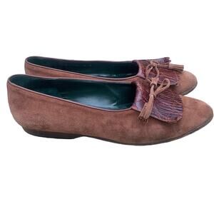 Vintage Cole Haan Shoes Suede Tassel Loafers Women’s Size 8 M
